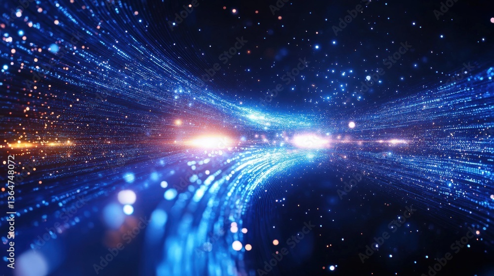 Obraz premium Abstract Digital Data Stream