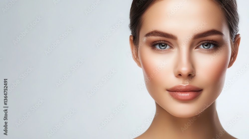 Timeless Beauty: A captivating headshot of a radiant woman, showcasing flawless skin, captivating eyes, and elegant features, exuding an aura of natural beauty and confidence. Timeless Beauty: A captivating headshot of a radiant woman, showcasing flawless skin, captivating eyes, and elegant features, exuding an aura of natural beauty and confidence.