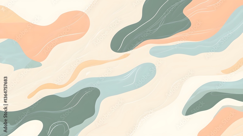 Soft abstract pattern, flowing pastel colors with subtle curves, perfect for backgrounds or creative projects, versatile use. Soft abstract pattern, flowing pastel colors with subtle curves, perfect for backgrounds or creative projects, versatile use.