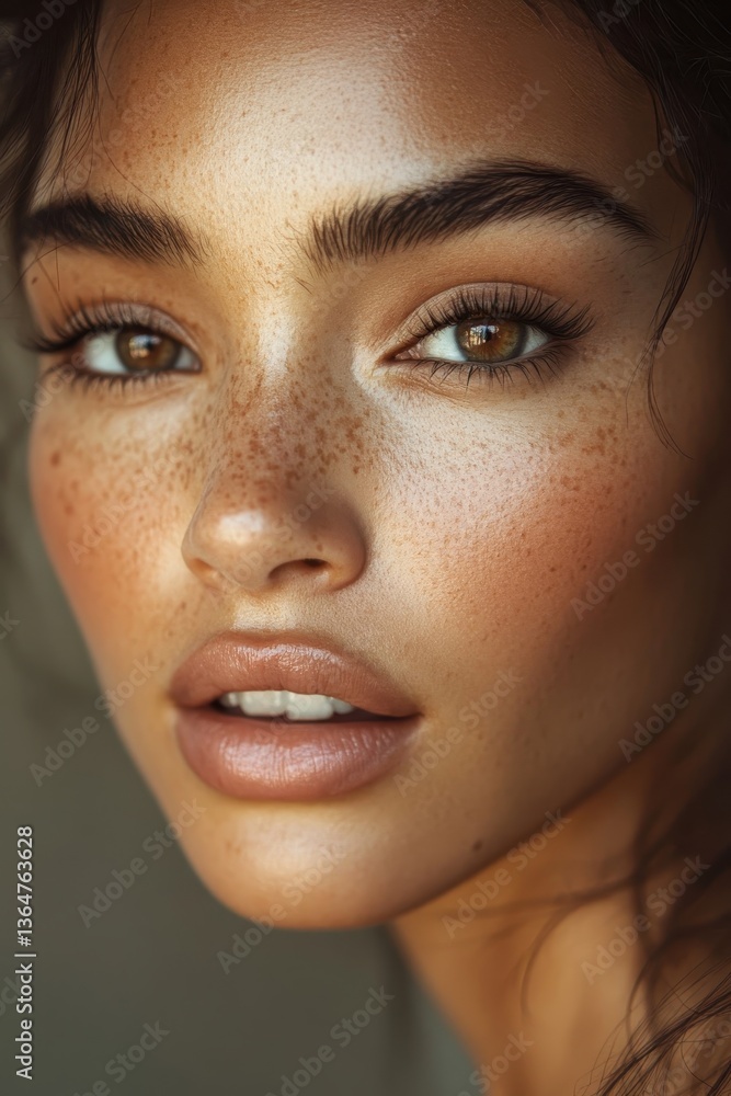Radiant Gaze: A captivating portrait of a woman with striking features and a mesmerizing look, portraying confidence and serene beauty. Radiant Gaze: A captivating portrait of a woman with striking features and a mesmerizing look, portraying confidence and serene beauty.