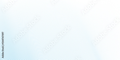 Abstract blue dynamic creative smooth beautiful space digital composite sound and wave bland line. frequency flow business stripe gradient white vector technology template background.	
