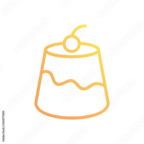 Pudding Vector icon