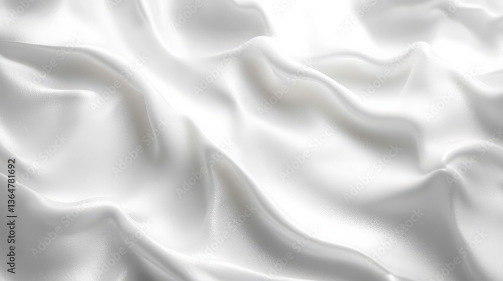 Obraz premium Elegant White Silk Fabric Texture