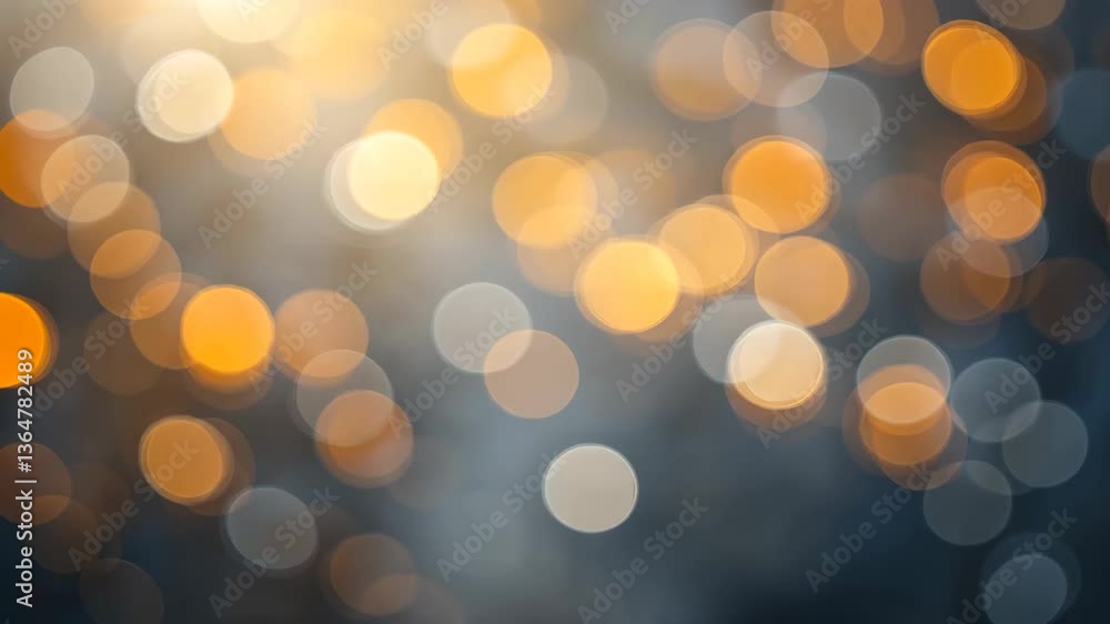 Abstract Bokeh Background With Golden Lights Abstract Bokeh Background With Golden Lights