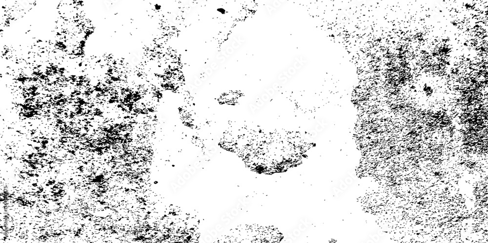 Obraz premium Abstract Concrete overlay Grunge white and black damage old dirty cracked aged wall with distress wall. stone overlay antique vintage scratch concrete texture background.