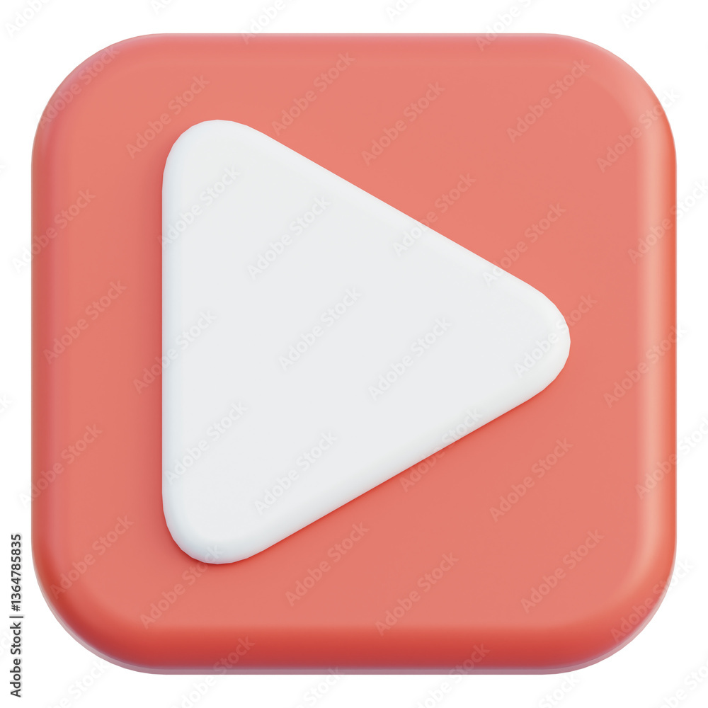 Play Button 3D Illustration Play Button 3D Illustration
