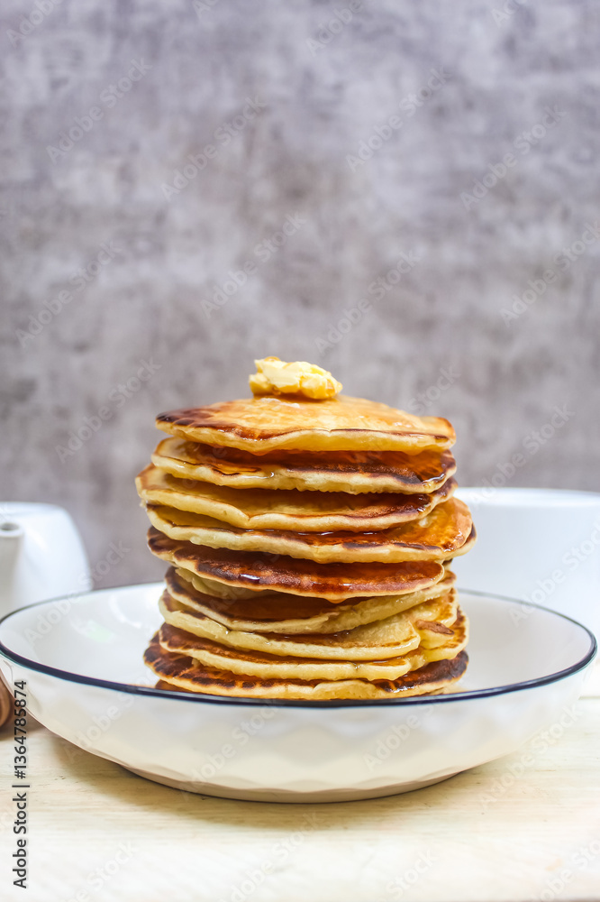 stack of pancakes on a plate stack of pancakes on a plate