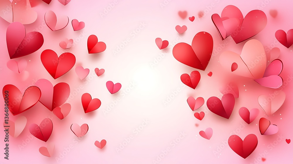 Pink hearts Valentines background. (1) Pink hearts Valentines background. (1)