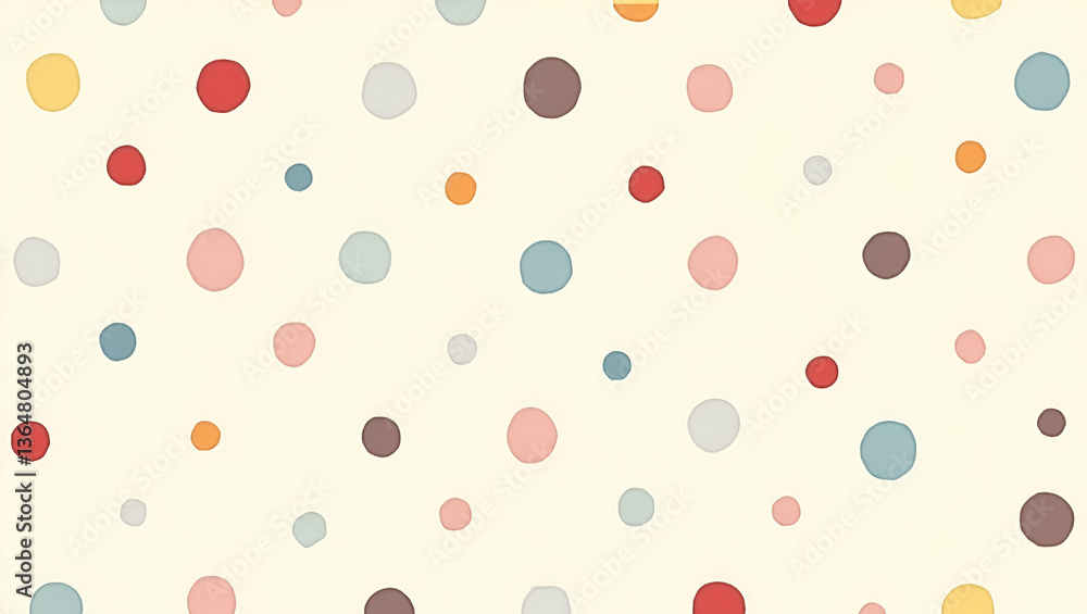 Cheerful Retro Polka Dot Circle Tile Pattern in Bright Colors on White - Lively Seamless Design for Nostalgic Textiles and Fun Brand Visuals | Simple Flat Cute Vector Illustration for Smart Business T Cheerful Retro Polka Dot Circle Tile Pattern in Bright Colors on White - Lively Seamless Design for Nostalgic Textiles and Fun Brand Visuals | Simple Flat Cute Vector Illustration for Smart Business T