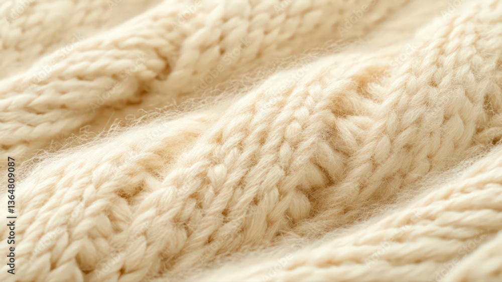 Cream Knitted Fabric Texture with Subtle Sparkle Cream Knitted Fabric Texture with Subtle Sparkle