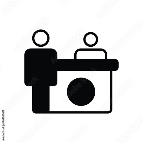 Check in desk Vector icon