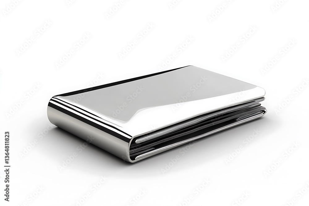 3D Sleek Business Card Holder with Folding Mechanism 3D Sleek Business Card Holder with Folding Mechanism