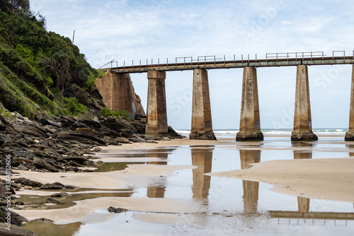bridge over sand bank 