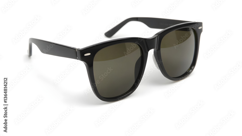 Black sunglasses isolated on white background with clipping path Black sunglasses isolated on white background with clipping path