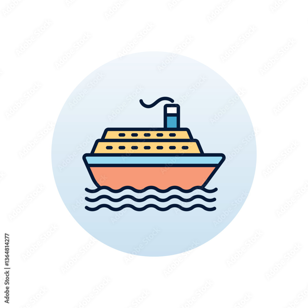 Cruise Vector icon Cruise Vector icon