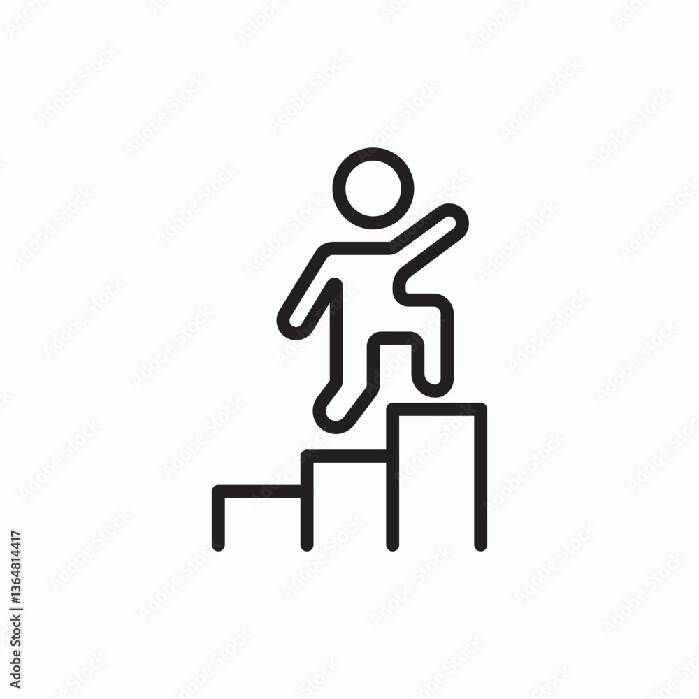 career growth success ladder icon vector sign career growth success ladder icon vector sign