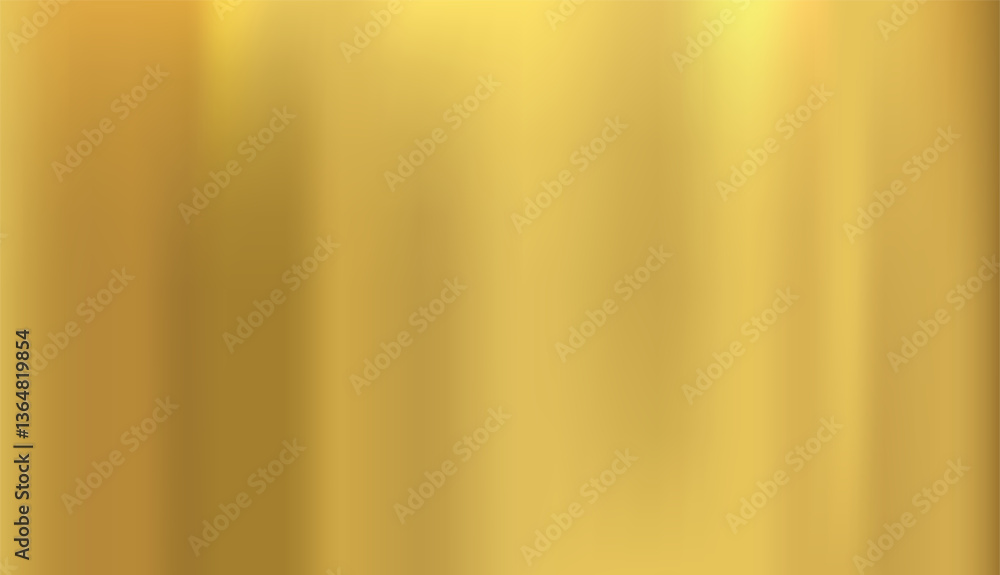 Obraz premium Vector of gold gradient. Gold gradient background texture metallic vector illustration for luxury frame, ribbon, banner, web, coin and label. Elegant light and shine vector template