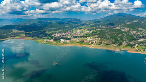 Wallpaper Mural General aerial view of Almus Dam located in Almus district of Tokat Turkey Torontodigital.ca