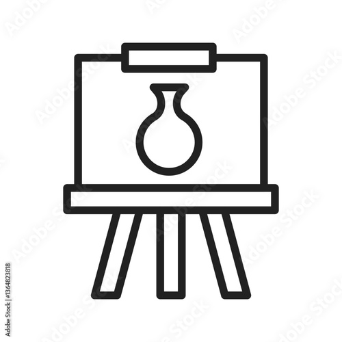 Painting of Canvass icon vector image. Suitable for mobile apps, web apps and print media.
