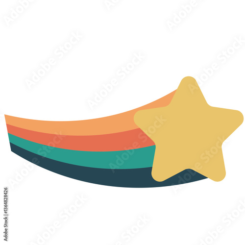 Rainbow Shooting Star