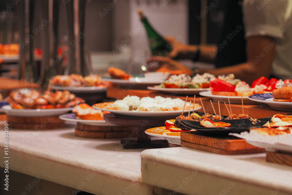 Obraz premium Pintxos in San Sebastian, Spain 