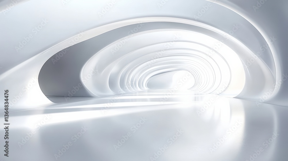 Obraz premium Abstract Architectural Tunnel Design