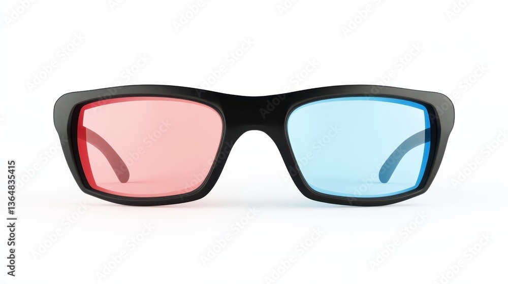 These vibrant 3D glasses feature red and blue lenses, perfect for enhancing the viewing experience of animated films or 3D content at home or in theaters