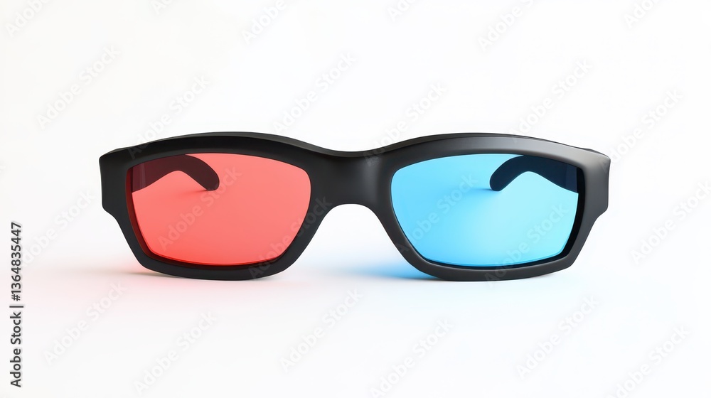 Colorful 3D glasses are designed to enhance visual experiences during movies or presentations. The lenses feature a vibrant red and blue color combination for effective depth perception Colorful 3D glasses are designed to enhance visual experiences during movies or presentations. The lenses feature a vibrant red and blue color combination for effective depth perception