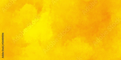 Yellow watercolor background for textures background,Hand drawn illustration for your design. place for text,yellow grunge texture background for wallpaper, invitation, cover and design.