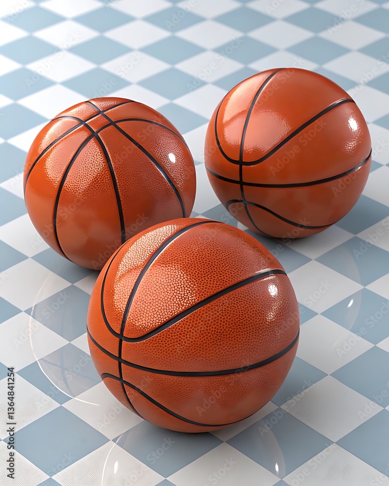 Obraz premium Bunch of basket balls