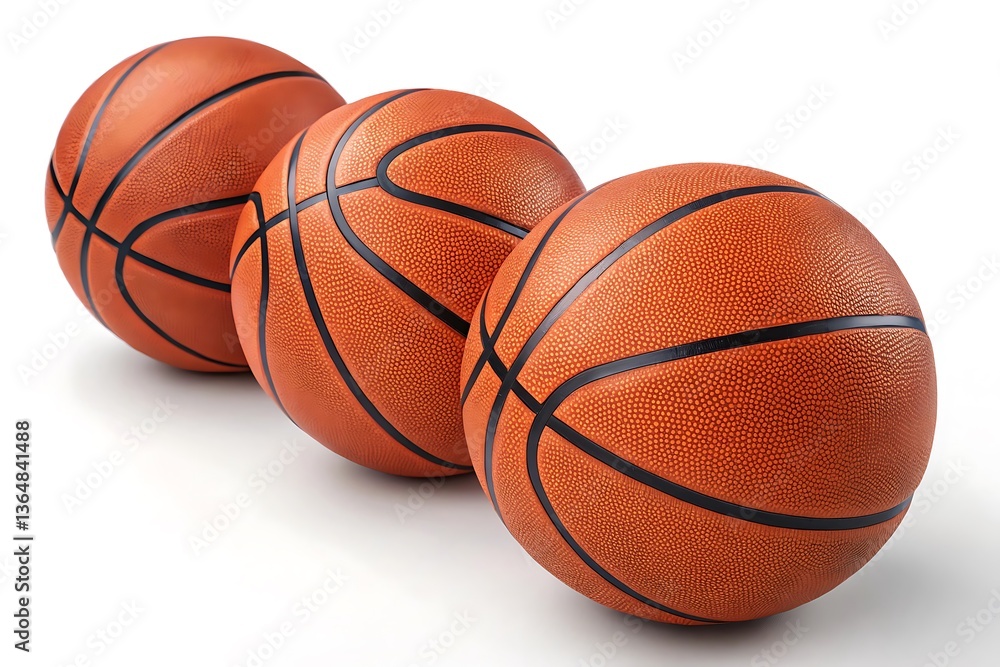 Fototapeta premium Bunch of basket balls