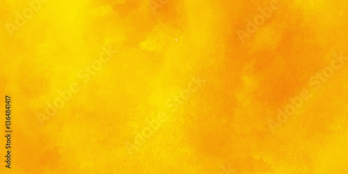 Yellow watercolor background for textures background,Hand drawn illustration for your design. place for text,yellow grunge texture background for wallpaper, invitation, cover and design.