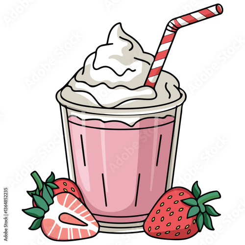 Strawberry milkshake