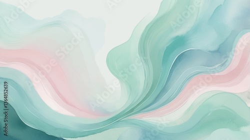 Minimalist Watercolor Background with Soft Pastel Hues