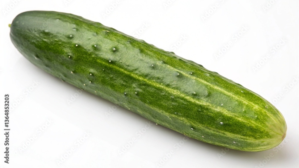 Dutch cucumber on a white background Dutch cucumber on a white background