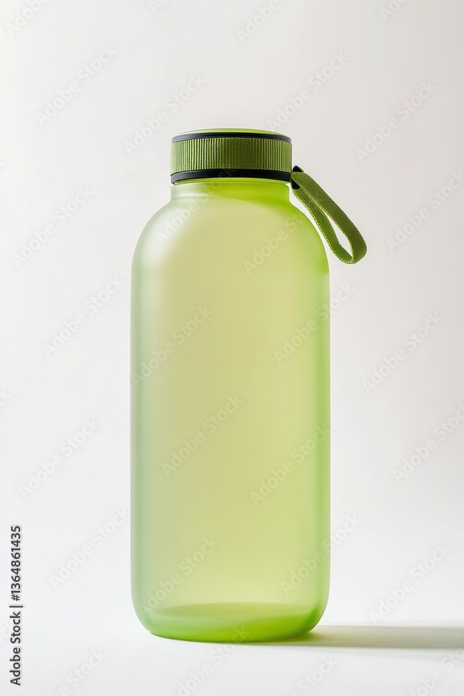 Green Water Bottle with Strap for Sustainable Hydration and Healthy Lifestyle Green Water Bottle with Strap for Sustainable Hydration and Healthy Lifestyle