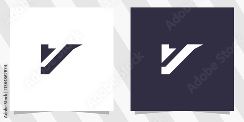 letter v logo design vector