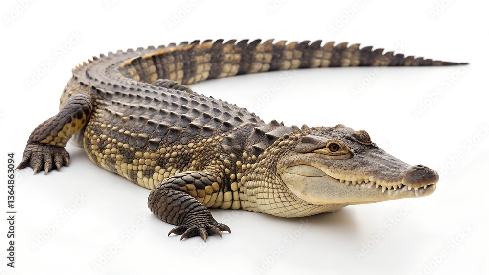 Naklejka premium Cayman, Crocodile, Alligator. 