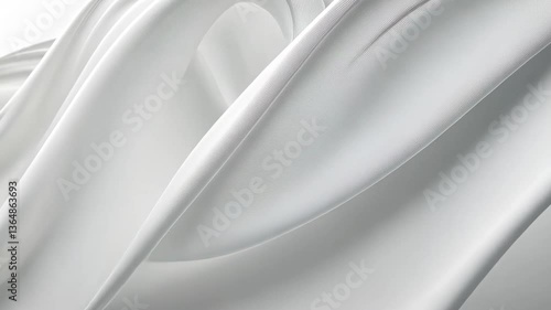 Monochromatic Abstract Waves with Smooth Gradient Background in Seamless Gentle Flow