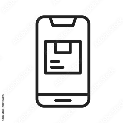 Mobile Package icon vector image. Suitable for mobile apps, web apps and print media.