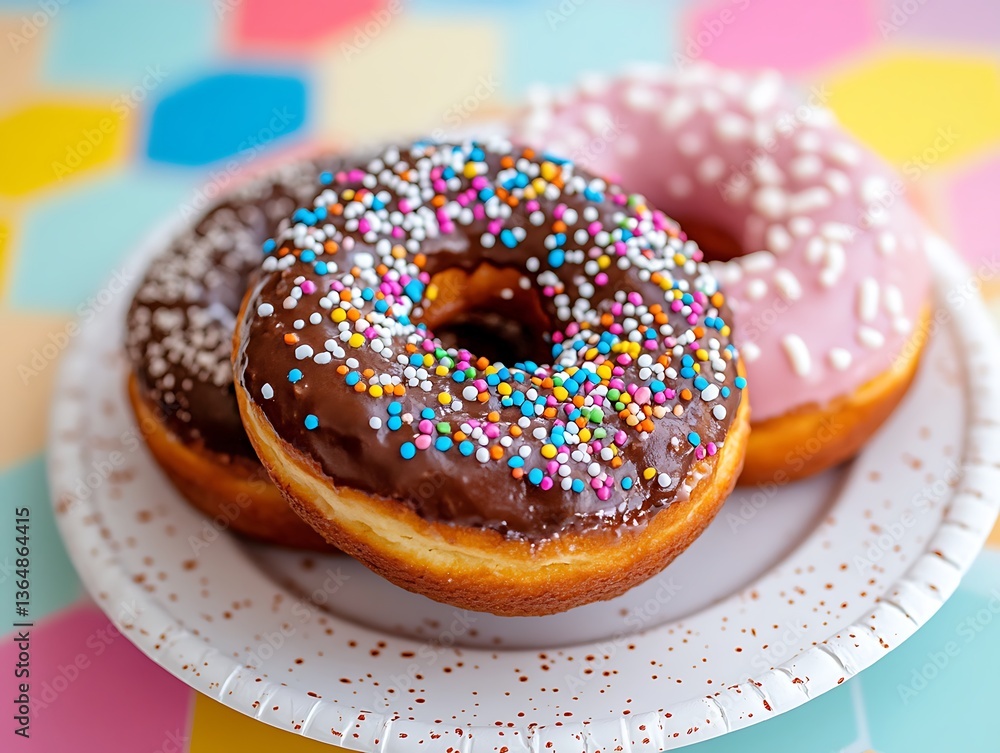 donut with sprinkles donut with sprinkles