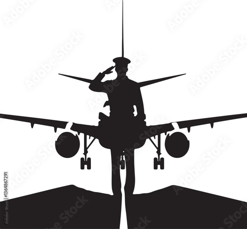 Pilot Cockpit Silhouette Vector Bundle