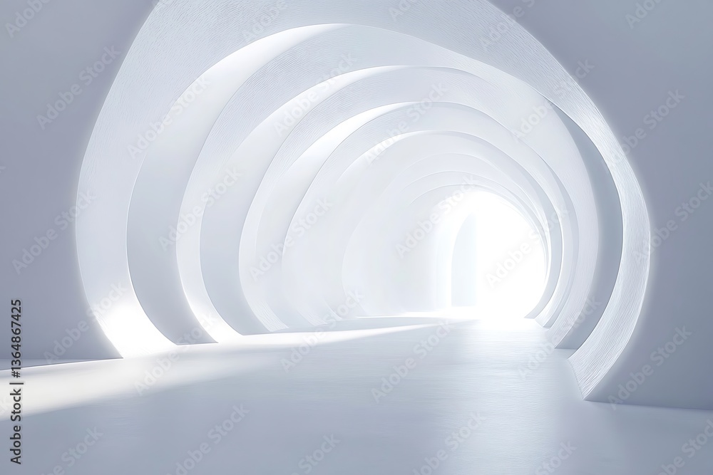 Naklejka premium Abstract white background. Minimal geometri