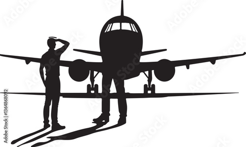 Pilot Cockpit Silhouette Vector Bundle