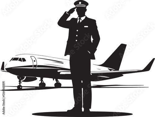 Pilot Cockpit Silhouette Vector Bundle