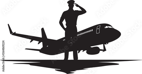 Pilot Cockpit Silhouette Vector Bundle
