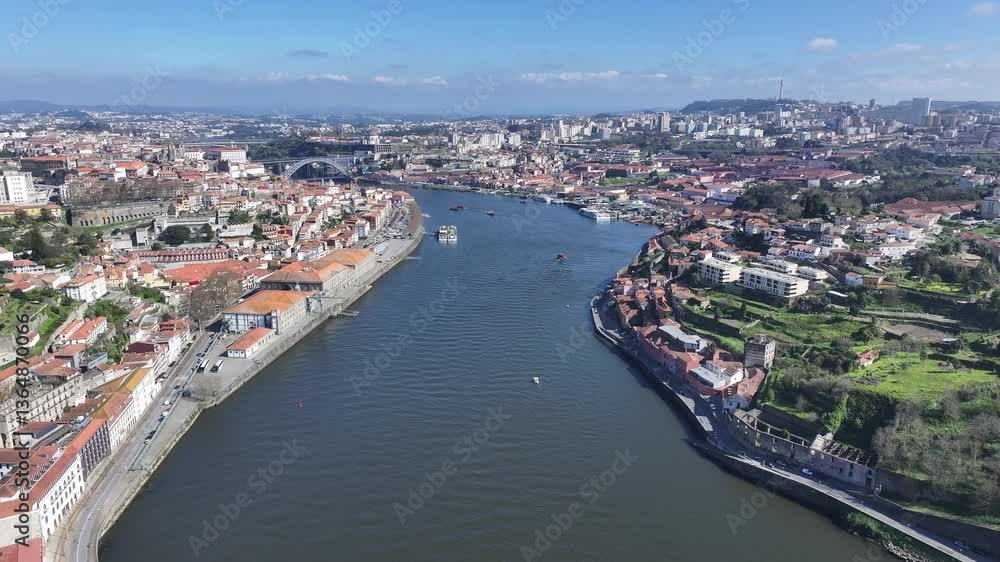 Porto Skyline At Porto In District Of Porto Portugal. Coastal Landscape. Douro River. Ribeira Pier Cityscape. Porto Skyline In Portugal. Portugal Skyline. Travel Landscape. Porto Skyline At Porto In District Of Porto Portugal. Coastal Landscape. Douro River. Ribeira Pier Cityscape. Porto Skyline In Portugal. Portugal Skyline. Travel Landscape.