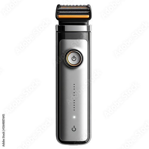 A compact electric razor isolated on transparent background