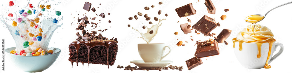 Fototapeta premium png set Sweet Indulgence – The Art of Chocolate & Pastry