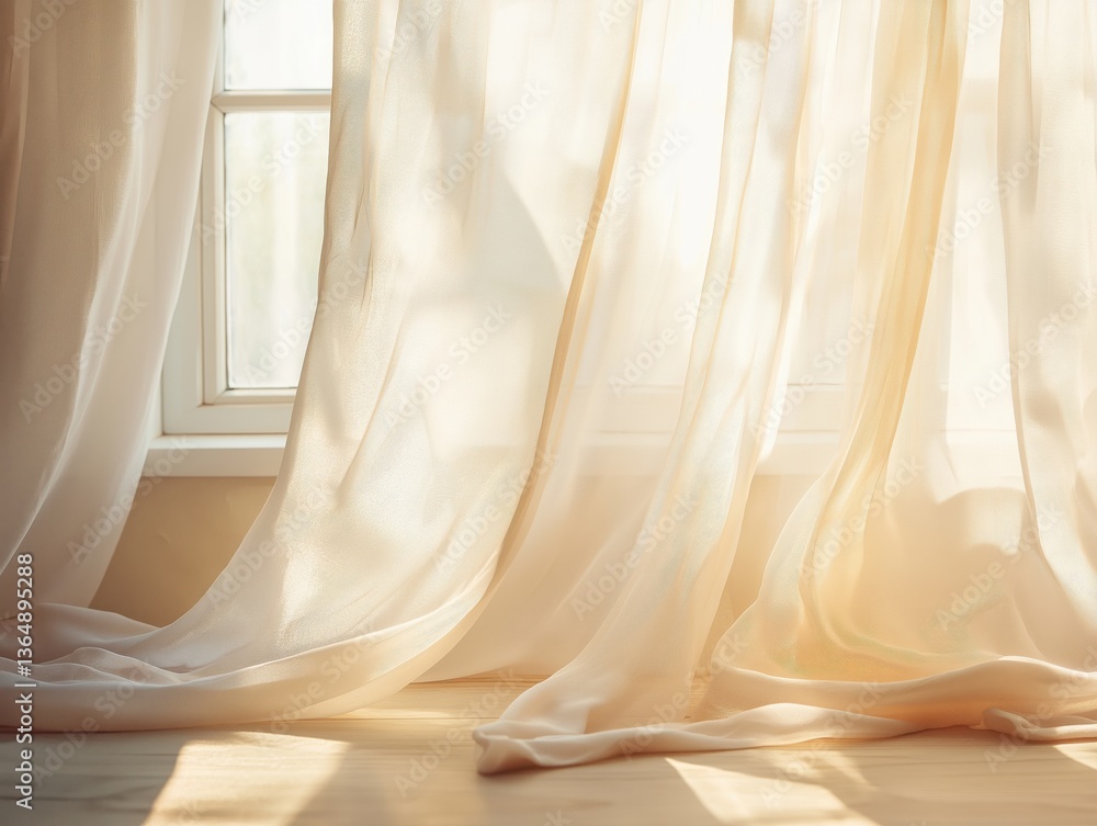 Breeze Moving Sheer Curtain Breeze Moving Sheer Curtain